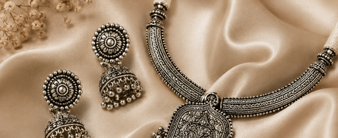 How to Style Oxidised Jewellery with Sarees, Kurtas and Western Wear